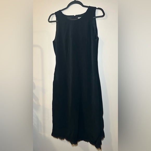 Carolina Herrera Classic Office Formal Careerwear Black Knee Length Dress Size 4 - Picture 3 of 17